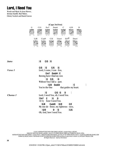 lord i need you chords pdf|lord i need you guitar chords.